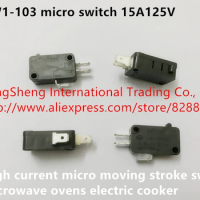 Original new 100% DMC-1215 KW1-103 micro switch 15A125V high current micro moving stroke switch microwave ovens electric cooker