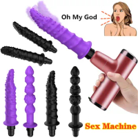 2in1 Automatic Sex Machine Fascial Massage Gun Adapter Penis Dildos Vibrator Vaginal Orgasm Masturbator Adult Sex Toys For Women