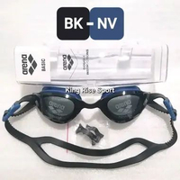 ARENA Basic Swim Goggles/ Kacamata Renang Dewasa AS5FGGE3UZ - ORI BK - NV