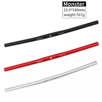 LITEPRO Monster Flat Handle Bar Stang Bar Silver 25.4x540 - 5.002.0303