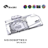 Bykski Full Cover GPU Water Cooling RGB Block with Backplate for EVGA RTX3080 3090 FTW3 N-EV3090FTW3-X