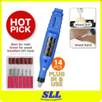 PRODIY 14PCS Mini Die Grinder Electric Grinder Rotary Grinder Mini Polish Machine Nail Drill Machine