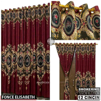 Gorden Smokring 12 motif Elisabeth Maroon