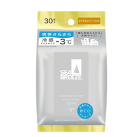 SEA BREEZE臉&身體兩用 涼感濕巾30入_沁涼柑橘
