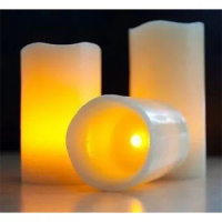 1pc Flickering Flameless Candles Battery Operated LED Tealight Night Lights Lamp for Wedding Birthday Party Christmas Home Decor
