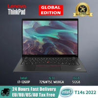 Lenovo Notebook ThinkPad T14s 2022 Laptop i7-1260P 12th Intel Core 16G LPDDR5/512GB 14-inch 72%NTSC WUXGA Programming Laptop