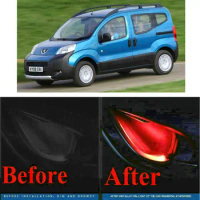 4pc CF style stickers on cars interior inside door handle atmosphere lamp for peugeot BIPPER 405 306 309 4007 4008 405 408 5008