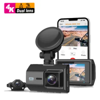 2.0"dual Lens Ful Hd Car Dvr Dashcam Sony 4k with App Night Vision Gps Wifi Dash Cam Front 4K Rear 2K Dual Lens 4k Dash Camera