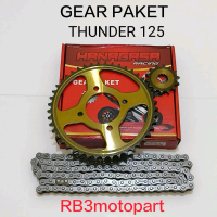 GEAR PAKET GIR SET HANAGASA THUNDER 125 14T-45T / 428HG-120L