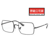 【RayBan 雷朋】RECTANGLE 金屬方框光學眼鏡 RB1969V 2509 黑 54mm 公司貨