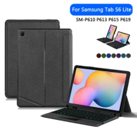Magnetic Keyboard Case For Samsung Tab S6 Lite 10.4'' Detachable Magic Keyboard Cover For Samsung Tab A9 Plus S7 S8 S9 FE Plus