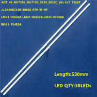 New 10PCS LED Strip For UE49NU7300 UE49NU7105 UE49NU7670U UN49NU7100 UN49NU7300 UE49RU7400 UE49RU7379 UE49RU7372 UE49RU7179