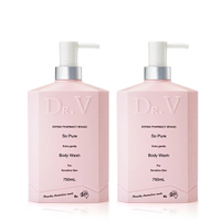 【澳洲Dr. V -即期品】專業級配方-純淨溫和沐浴乳-( 2入組-750ml/瓶) 即期品-2026年5月到期