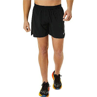 Asics [2011C388-001] 男 平織短褲 五吋短褲 跑步 運動 訓練 海外版型 亞瑟士 黑