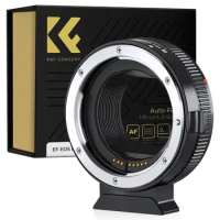 K&amp;F Concept EF to EOS R Adapter Auto Focus Lens Mount Adapter for Canon EF EF-S Lens and Canon EOS R/RF R3 R6 R50 Mount Cameras