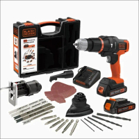【Black+Decker】20V Max第三代可換頭惡魔機套裝 EVO185B1