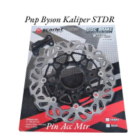 Piringan Disc Cakram Depan Variasi Model PSM Hitam/Ring Warna UK 300mm Pluse Breket Pnp Motor Byson 