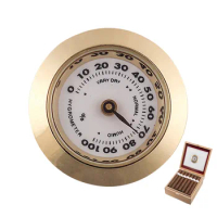 Hygrometer For Cigars Humidor Cigars Analog Hygrometer 28mm Cigars Humidity Detector Mini Mechanical Round Hygrometer Humidity