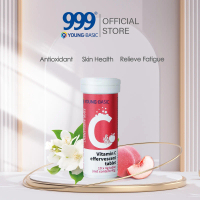 9YOUNG-BASIC Vitamin C Tablet Effervescent , Perisa Oolong Pic, untuk Antioksidan, Anti-keletihan, d