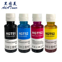 GT51 GT 51 52 53 GT52 GT53 Premium Color Compatible Bottle Water Based Refill Inkjet Ink For HP Desk