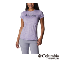Columbia哥倫比亞 女款鈦快排短袖上衣-紫色 UAK52540PL / S23