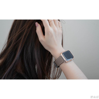 【新增玫瑰金錶扣】多色可選 Apple Watch真皮錶帶45 41 44 40 mm SE 9 8 7代皮革 男女適用