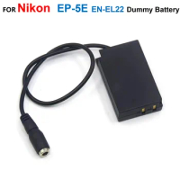 EN-EL22 ENEL22 EN EL22 Dummy Battery EP-5E EP5E DC Coupler Fit Camera Power Adapter Charger Supply For Nikon 1 J4 S2 1J4 1S2
