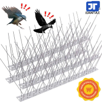 33cm Bird Repellent Mat Spikes S/Steel Animal Repeller Chase Birds Device Dashboard Penghalang Burun