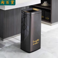 垃圾桶 ● 擦手紙垃圾桶洗手間大容量商用無蓋衛生間酒店廚房不銹鋼