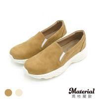 Material瑪特麗歐 懶人鞋 MIT簡約素面厚底包鞋 T52186