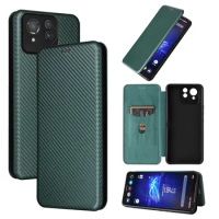 For Asus Rog Phone 8 Pro Cover Luxury Carbon Fiber Skin Magnetic Adsorption Case For Asus Rog 8 Pro Phone Bags
