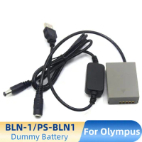 DC Cable USB BLN-1 Dummy Battery PS-BLN1 Coupler for Olympus OM-D E-M5 II 2 E-M1 PEN E-P5 Camera