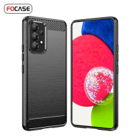 For Samsung A52 Shockproof Cover Soft TPU Silicone Carbon Fiber Brushed Case For SAMSUNG Galaxy A52s A52 A72 A53 A73 5G Covers