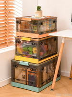 收納箱家用折疊塑料透明箱子衣服被子整理箱裝玩具儲物盒收納神器