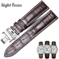 14 15 18 19 20 21 22mm Genuine Calfskin Watchband for Longines Master L2 L4 L2.628/L2.673 Cowhide Leather Watch Strap Bracelet
