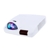 7Years OEM C600WST Building Outdoor Advertising Projector Interactive High Lumens Overhead Short Throw Mapping Projector