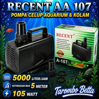 RECENT AA 107 Mesin Pompa Celup Kolam Ikan Filter Aquarium Aquascape Air Terjun Hidroponik Gelembung