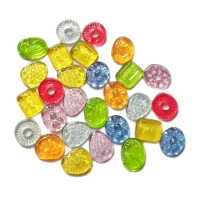 50/100pcs Candy Supplies Accessories Phone Case Decoration For Diy Filler Miniature Dollhouse Resin Jelly Candy Craft