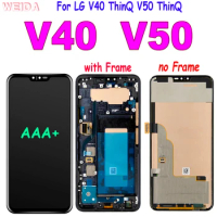 Original V40 LCD Screen For LG V50 LCD Display Touch Screen Digitizer Assembly With Frame For LG V40 ThinQ V50 ThinQ 5G LCD