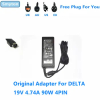 Original AC Adapter Charger For DELTA ADP-90MD H 19V 4.74A 90W 4PIN ADP-65JH HB 19V 3.42A Power Supply
