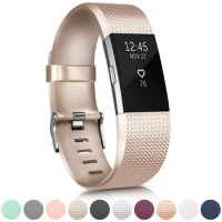 Silicone Bracelet Strap For Fitbit Charge 2 Band Wristband Smart Watch Band Strap Soft TPU Watchband For Fitbit Charge 2