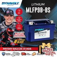DYNAVOLT Aki Motor SUZUKI DRZ 400 SM, dll | Lithium MLFP9B-BS | 6 - 10 AH 300 CCA