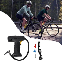 A Notice Airflow Air Pump Electric Bike LCD Display Bike Car Chargeable Pump Scooter Environments Is Suitable For