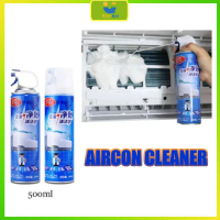 AIRCON CLEANER 500ml Dust Cleaning Spray Air Conditioner Aircon Foam Cleaner for Car & Home Aircon W