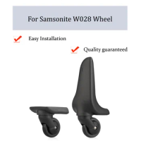 For Samsonite W028 Nylon Luggage Wheel Trolley Case Wheel Pulley Sliding Casters Universal Wheel Repair Slient Wear-resistant