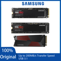 SAMSUNG Internal Solid State Drive, Hard Disk for Laptop Computer, M.2 500GB, 1TB, 2TB, 4TB980 PRO 990 Pro 990pro-Heatsink NVMe