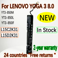 DODOMORN-6200mAh Battery for LENOVO YOGA 3 8.0 Tablet-850M Yt3-850F YT3-850 YT3-850L L15C2K31 L15D2K31 High Quality Rechargeable