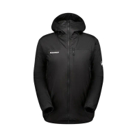 【Mammut 長毛象】Flex Air IN Hooded Jacket AF 輕量化纖防潑水連帽外套 男款 黑色 #1013-02610