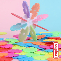 Balok Susun Koin Bombik Tazos Mainan Edukasi Anak