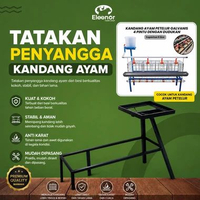 Dudukan Kandang Ayam Petelur Galvanis Peynyangga Tatakan Kerangka Kandang Ayam